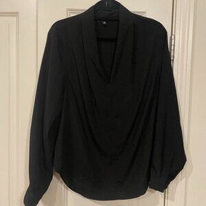 Better-Than-Silk Long Sleeve V-Neck Top